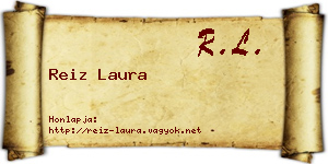 Reiz Laura névjegykártya